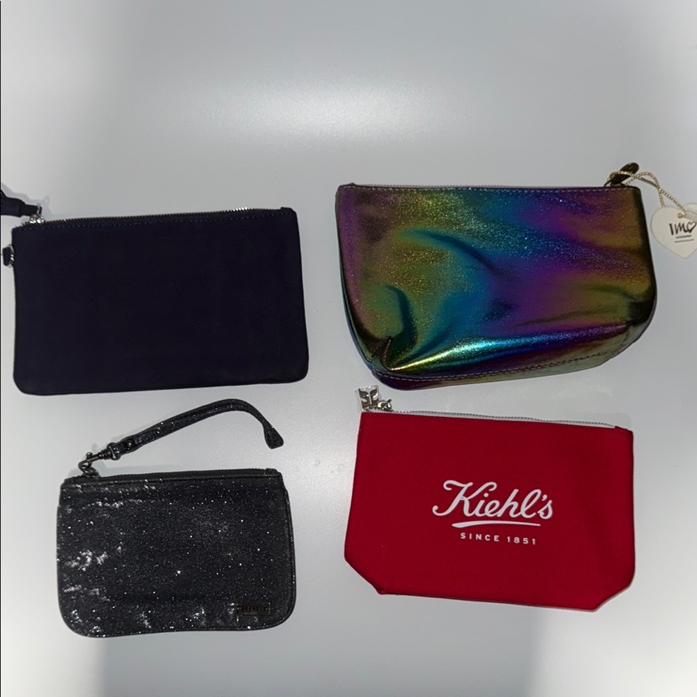 Kiehl's Red Pouch and Assorted Clutches